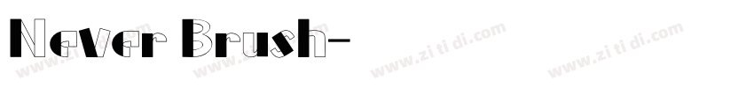 Never Brush字体转换